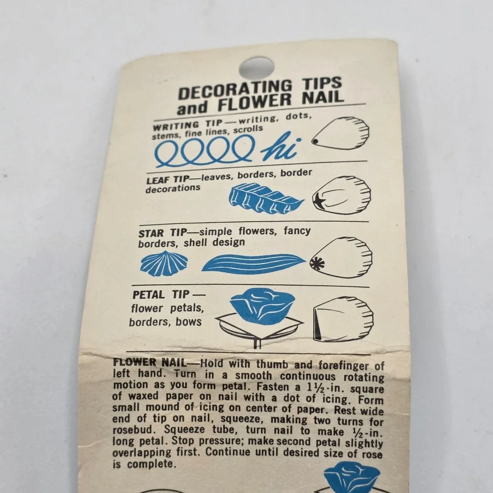 Cake Mate Vintage Decorating Tips Set Multicolor Retro‎ Kitchen Baking Tool Lot